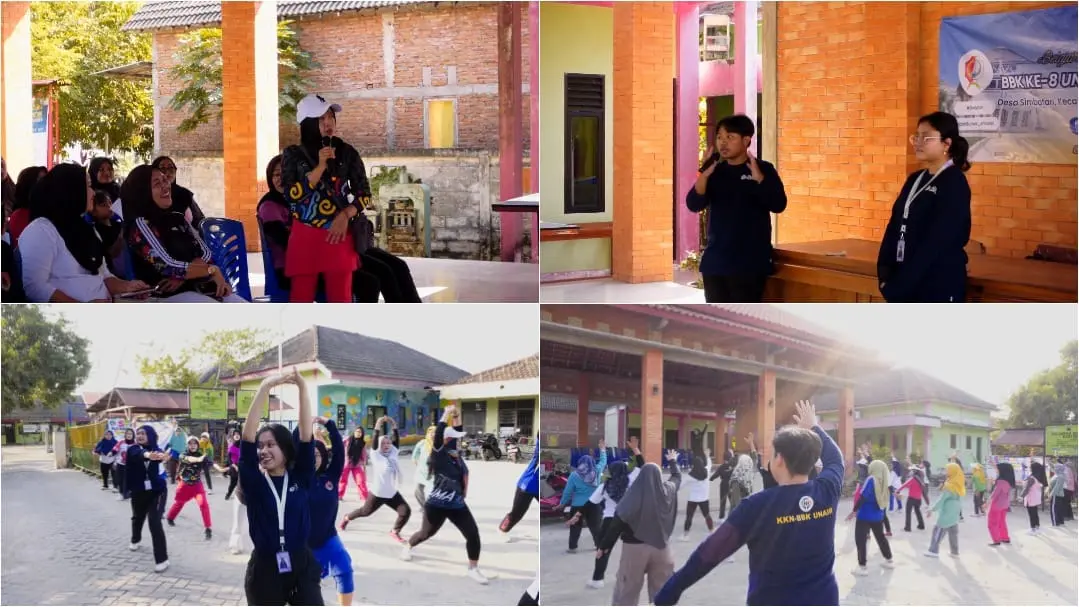 RAGA SEHAT BBK-8 UNAIR Ajak Masyarakat Desa Simbatan Terapkan Gaya Hidup Sehat.