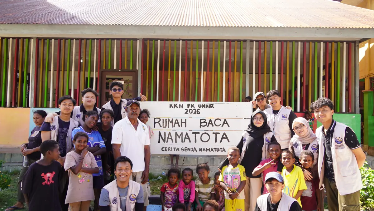 Wujudkan Tri Dharma Perguruan Tinggi, Mahasiswa KKN Penyetaraan FK UNAIR Bawa Perubahan Berkelanjutan di Kampung Namatota, Kaimana, Papua Barat