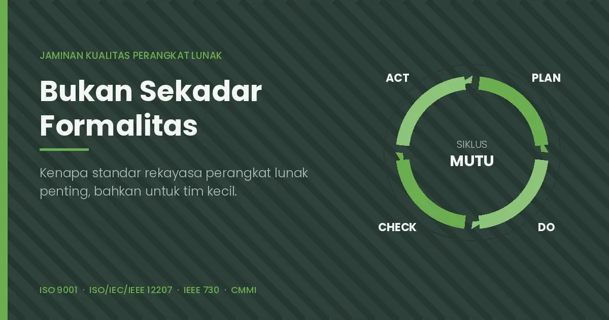 Bukan Sekadar Formalitas: Kenapa Standar Rekayasa Perangkat Lunak Itu Penting